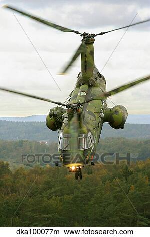 A CH-46 Sea Knight helicopter of the Swedish Air Force. View Large Photo Image Picture - A CH-46 Sea Knight helicopter of the Swedish Air Force.. Fotosearch