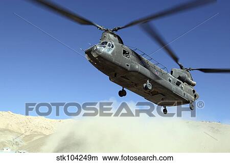 A CH-47 Chinook prepares to land. View Large Photo Image Picture - A CH-47 Chinook prepares to land.. Fotosearch
