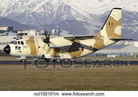 A Chadian Air Force C-27J Spartan taxiing at Turin Airport, Italy. View Large Photo Image Picture - A Chadian Air Force C-27J Spartan taxiing at Turin Airport, Italy.. Fotosearch