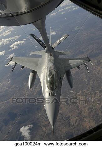 A Chilean Air Force F-16 refuels from a U. S. Air Force KC-135 Stratotanker. View Large Photo Image Picture - A Chilean Air Force F-16 refuels from a U. S. Air Force KC-135 Stratotanker.. Fotosearch