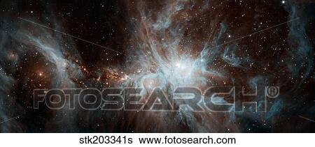 A colony of hot young stars in the Orion Nebula. View Large Photo Image Stock Photograph - A colony of hot young stars in the Orion Nebula.. Fotosearch