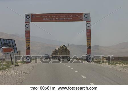 A convoy of Cougar MRAPs driving towards Aliabad, Afghanistan. View Large Photo Image Picture - A convoy of Cougar MRAPs driving towards Aliabad, Afghanistan.. Fotosearch
