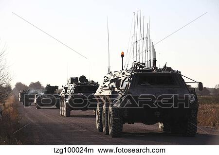 A convoy of German Army TPz Fuchs armored personnel carriers. View Large Photo Image Picture - A convoy of German Army TPz Fuchs armored personnel carriers.. Fotosearch
