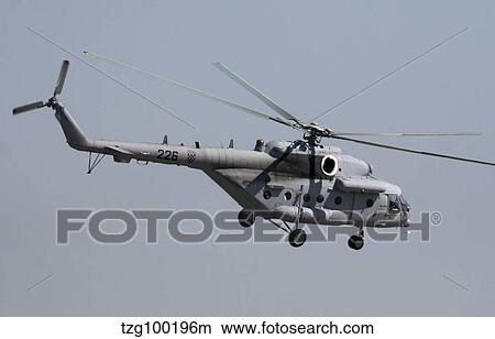 A Croatian Mil Mi-17 helicopter in flight over Germany. View Large Photo Image Picture - A Croatian Mil Mi-17 helicopter in flight over Germany.. Fotosearch
