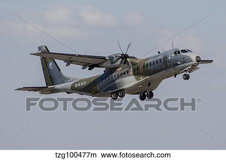Picture - A Czech Air Force C-295M transport aircraft in flight.. Fotosearch