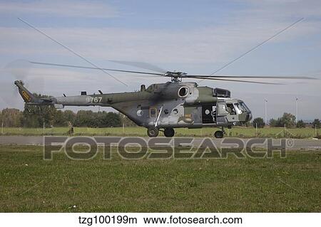 Picture - A Czech Air Force Mil Mi-171Sh helicopter.. Fotosearch