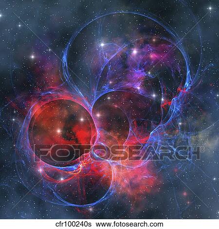 Stock Illustration - A dark nebula is a type of interstellar cloud.. Fotosearch