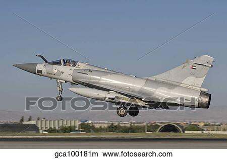 A Dassault Mirage 2000 of the United Arab Emirates Air Force. View Large Photo Image Picture - A Dassault Mirage 2000 of the United Arab Emirates Air Force.. Fotosearch