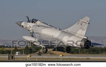 A Dassault Mirage 2000 of the United Arab Emirates Air Force. View Large Photo Image Picture - A Dassault Mirage 2000 of the United Arab Emirates Air Force.. Fotosearch