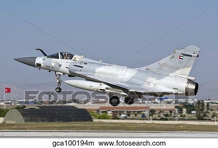 A Dassault Mirage 2000 of the United Arab Emirates Air Force. View Large Photo Image Picture - A Dassault Mirage 2000 of the United Arab Emirates Air Force.. Fotosearch