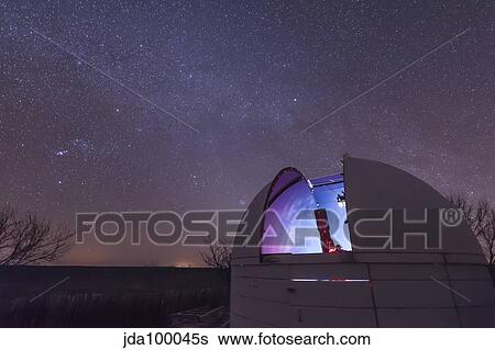 Stock Photograph - A domed observatory, Crowell, Texas.. Fotosearch