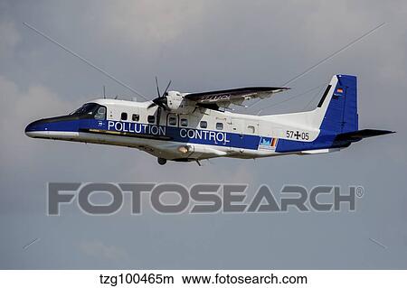 A Dornier Do 228NG of the German Navy used to control oil pollution. View Large Photo Image Picture - A Dornier Do 228NG of the German Navy used to control oil pollution.. Fotosearch