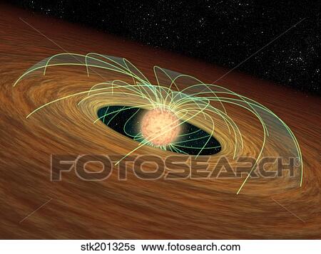 A dusty planet-forming disk in orbit around a whirling young star. View Large Illustration Stock Illustration - A dusty planet-forming disk in orbit around a whirling young star.. Fotosearch