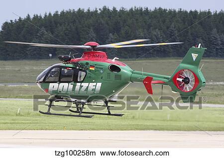 Picture - A Eurocopter EC135 used by German Police.. Fotosearch