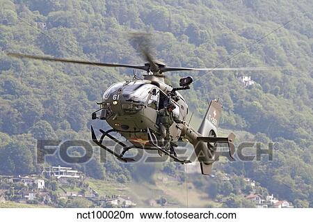 Picture - A Eurocopter EC635 of the Swiss Air Force.. Fotosearch
