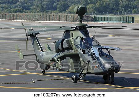 A Eurocopter Tiger attack helicopter of the German Army. View Large Photo Image Picture - A Eurocopter Tiger attack helicopter of the German Army.. Fotosearch