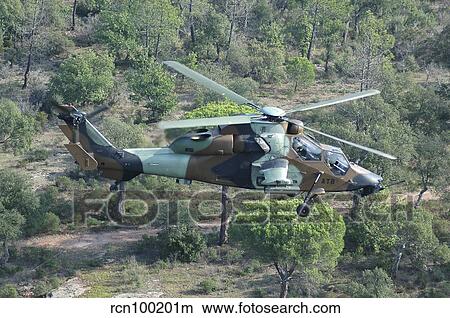 Picture - A Eurocopter Tigre attack helicopter of the French Army.. Fotosearch
