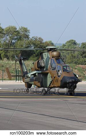 A Eurocopter Tigre attack helicopter of the French Army. View Large Photo Image Picture - A Eurocopter Tigre attack helicopter of the French Army.. Fotosearch