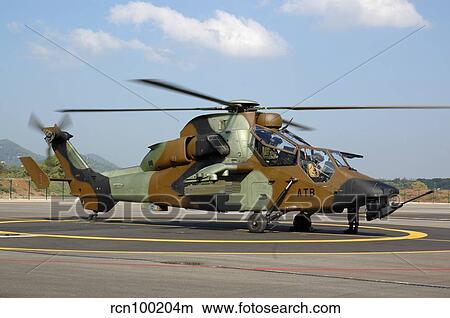 Picture - A Eurocopter Tigre attack helicopter of the French Army.. Fotosearch