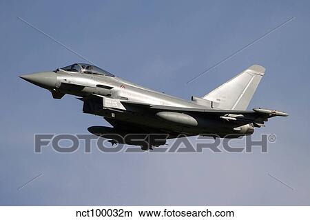 A Eurofighter Typhoon 2000 multirole fighter aircraft of the Italian Air Force. View Large Photo Image Picture - A Eurofighter Typhoon 2000 multirole fighter aircraft of the Italian Air Force.. Fotosearch