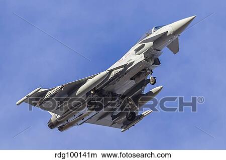 A Eurofighter Typhoon FGR4 of the Royal Air Force. View Large Photo Image Picture - A Eurofighter Typhoon FGR4 of the Royal Air Force.. Fotosearch