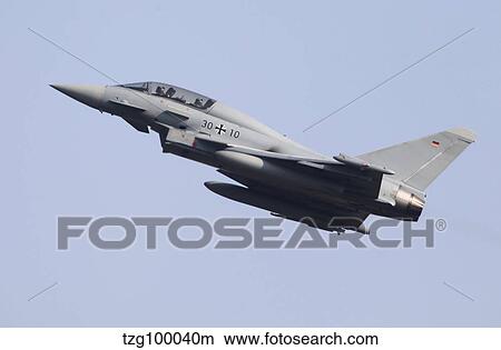 A Eurofighter Typhoon of the German Air Force. View Large Photo Image Picture - A Eurofighter Typhoon of the German Air Force.. Fotosearch