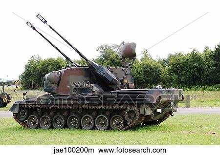 A Gepard anti-aircraft tank of the Belgian Army. View Large Photo Image Picture - A Gepard anti-aircraft tank of the Belgian Army.. Fotosearch