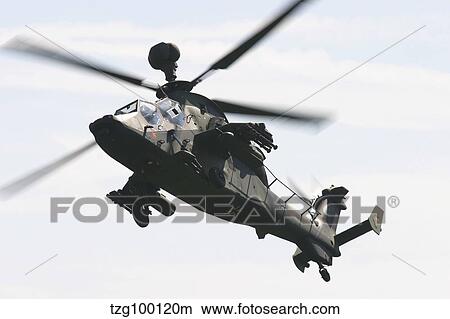 Picture - A German Army Tiger Eurocopter in flight over Germany.. Fotosearch