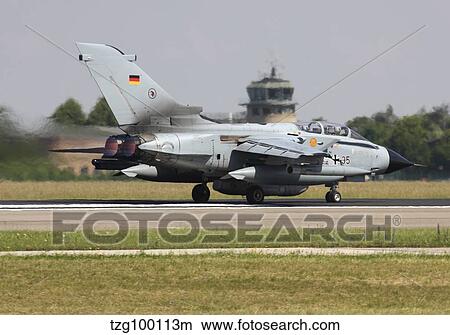 A German Tornado aircraft, Lechfeld Airbase, Germany. View Large Photo Image Picture - A German Tornado aircraft, Lechfeld Airbase, Germany.. Fotosearch