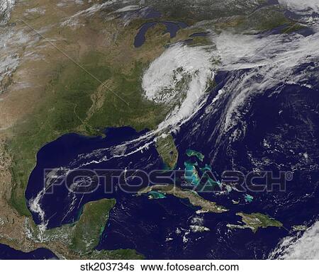 A giant swirl of clouds over the eastern United States. View Large Photo Image Stock Photograph - A giant swirl of clouds over the eastern United States.. Fotosearch