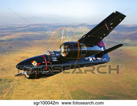 A Grumman F7F Tigercat in flight. View Large Photo Image Picture - A Grumman F7F Tigercat in flight.. Fotosearch