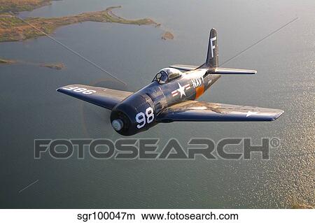 Picture - A Grumman F8F Bearcat in flight.. Fotosearch