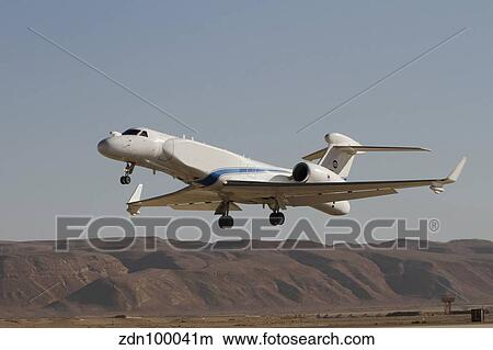 A Gulfstream Nachshon-Eitam of the Israeli Air Force taking off. View Large Photo Image Picture - A Gulfstream Nachshon-Eitam of the Israeli Air Force taking off.. Fotosearch