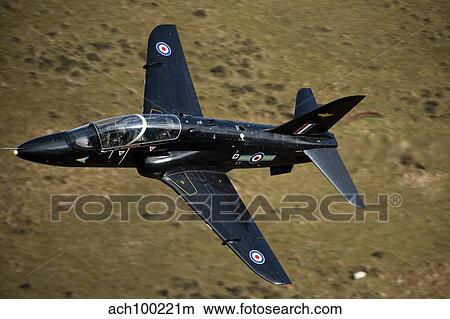 A Hawk jet trainer aircraft of the Royal Air Force. View Large Photo Image Picture - A Hawk jet trainer aircraft of the Royal Air Force.. Fotosearch