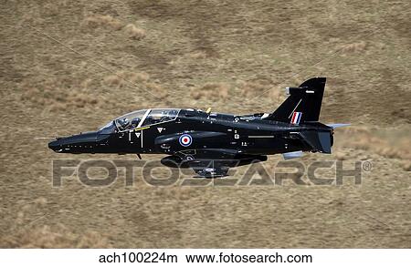 A Hawk T2 jet trainer aircraft of the Royal Air Force. View Large Photo Image Picture - A Hawk T2 jet trainer aircraft of the Royal Air Force.. Fotosearch