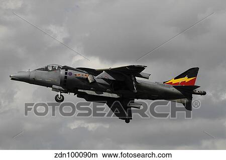 A Hawker Harrier V/STOL aircraft of the Royal Air Force. View Large Photo Image Picture - A Hawker Harrier V/STOL aircraft of the Royal Air Force.. Fotosearch