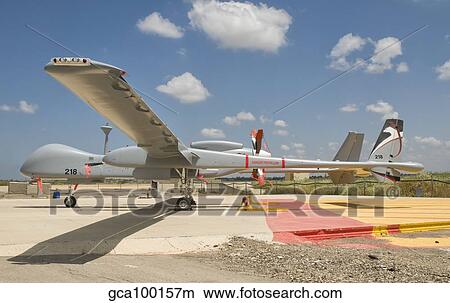 A Heron TP unmanned aerial vehicle of the Israeli Air Force. View Large Photo Image Picture - A Heron TP unmanned aerial vehicle of the Israeli Air Force.. Fotosearch