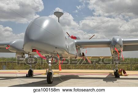 Picture - A Heron TP unmanned aerial vehicle of the Israeli Air Force.. Fotosearch