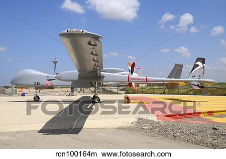 A Heron TP unmanned aerial vehicle of the Israeli Air Force. View Large Photo Image Picture - A Heron TP unmanned aerial vehicle of the Israeli Air Force.. Fotosearch