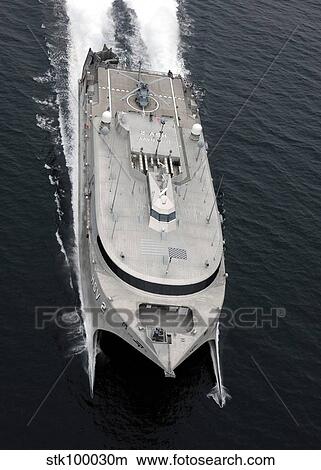 A high oblique bow view of the US Navy contracted High Speed Vessel Two (HSV-2) SWIFT. View Large Photo Image Picture - A high oblique bow view of the US Navy contracted High Speed Vessel Two (HSV-2) SWIFT.. Fotosearch
