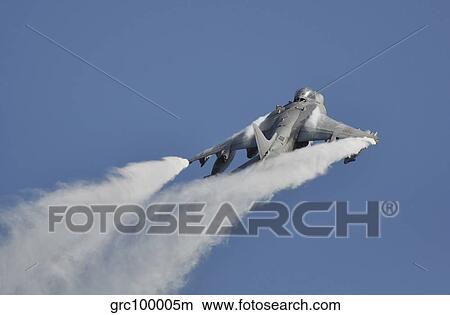 A high-speed flypast of an Italian Navy AV-8B Harrier II. View Large Photo Image Picture - A high-speed flypast of an Italian Navy AV-8B Harrier II.. Fotosearch
