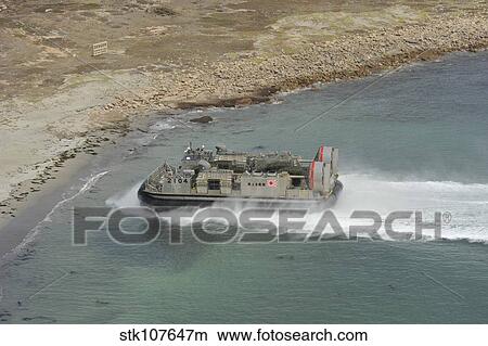 Picture - A Japan Self-Defense Force landing craft air cushion.. Fotosearch