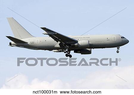 A KC-767 tanker of the Italian Air Force. View Large Photo Image Picture - A KC-767 tanker of the Italian Air Force.. Fotosearch