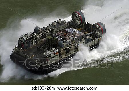 A Landing Craft Air Cushion vehicle en route. View Large Photo Image Picture - A Landing Craft Air Cushion vehicle en route.. Fotosearch