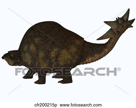 A large glyptodont from the Pleistocene epoch. View Large Illustration Stock Illustration - A large glyptodont from the Pleistocene epoch.. Fotosearch