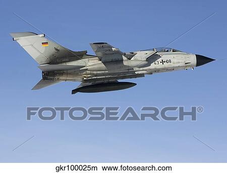 Picture - A Luftwaffe Tornado IDS over northern Germany.. Fotosearch