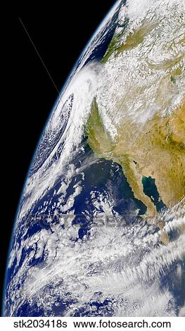A massive low pressure system approaching the northern California coast. View Large Photo Image Stock Photograph - A massive low pressure system approaching the northern California coast.. Fotosearch