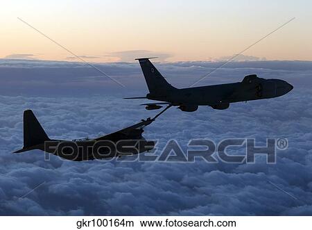 A MC-130H Combat Talon II being refueled by a KC-135R Stratotanker. View Large Photo Image Picture - A MC-130H Combat Talon II being refueled by a KC-135R Stratotanker.. Fotosearch
