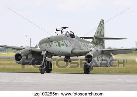 Picture - A Messerschmitt Me-262 Schwalbe replica.. Fotosearch