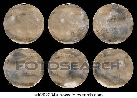 A Mid-Northern Summer/Southern Winter on Mars. View Large Photo Image Stock Photograph - A Mid-Northern Summer/Southern Winter on Mars.. Fotosearch